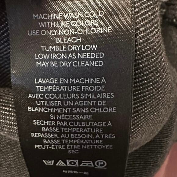 We The Free Thirty-One Urban Outfitters Black Denim Skirt Belted Size 31 Raw Hem - Picture 6 of 7